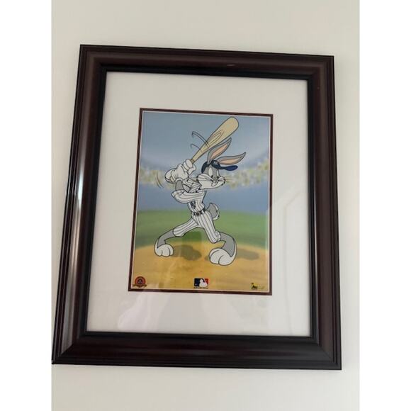 Baseball Bugs Animation Art New York Yankee CEL 23.5" x 20" - Picture 1 of 4